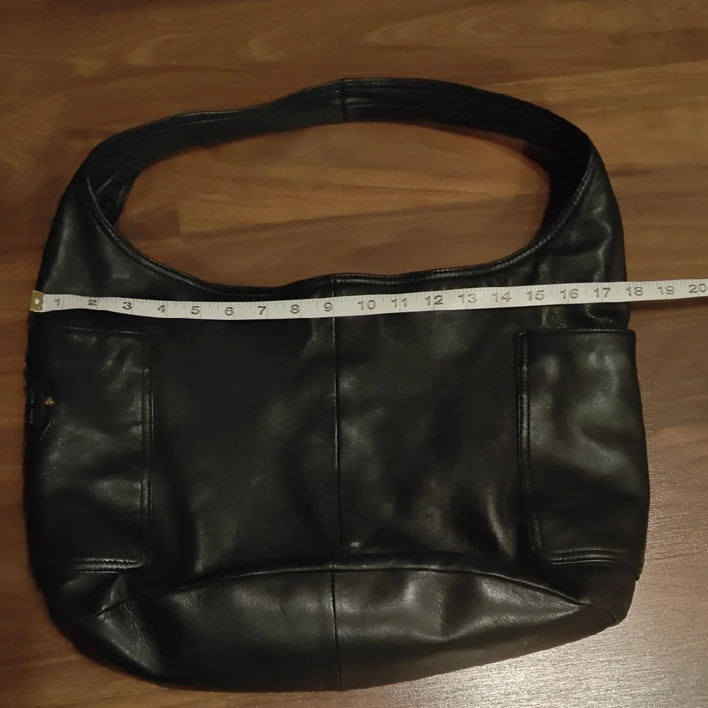 Tory Burch Dark Brown Leather Hobo Bag